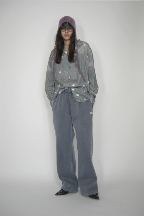 Mayte × Cycle DRAWING SHIRT "starsstarsstars" -GRAY- *Last1